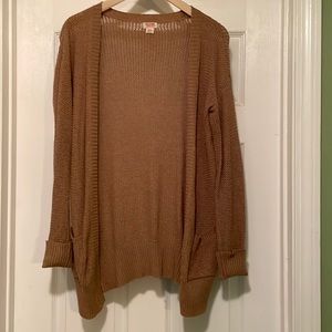 Mossimo Supply Co. Tan Cardigan